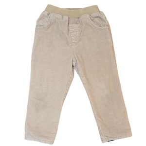 Jojo Maman‎ Bebe Boy's Corduroy Tan Camel Pants w Pockets 18-24 Months